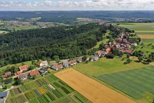 Luftbild des Stadtteils Rattenharz
