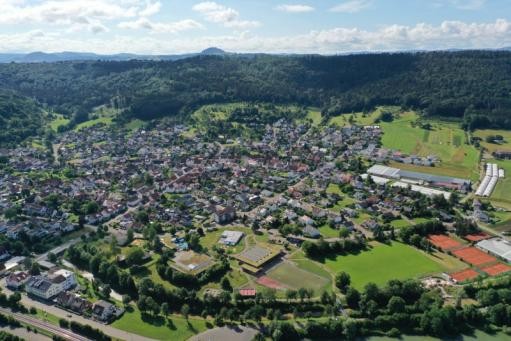 Luftbild des Stadtteils Waldhausen