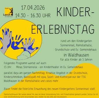 Plakat Kindererlebnistag