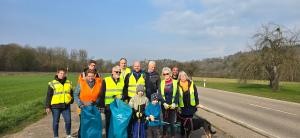 Gruppenfoto von Müllsammlern