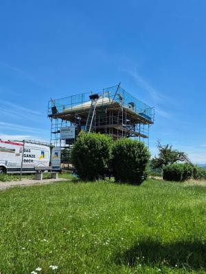 Limeswachturm mit Gerüst
