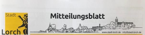 Oberer Titelbereich des Mitteilungsblatts